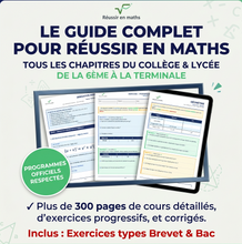 Charger l'image dans la galerie, MathBoost™ – De la difficulté à la réussite (Collège &amp; Lycée)