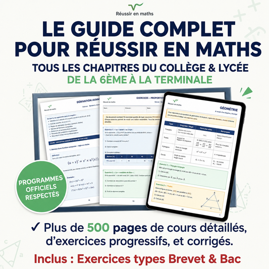 MathBoost™ – De la difficulté à la réussite (Collège & Lycée)