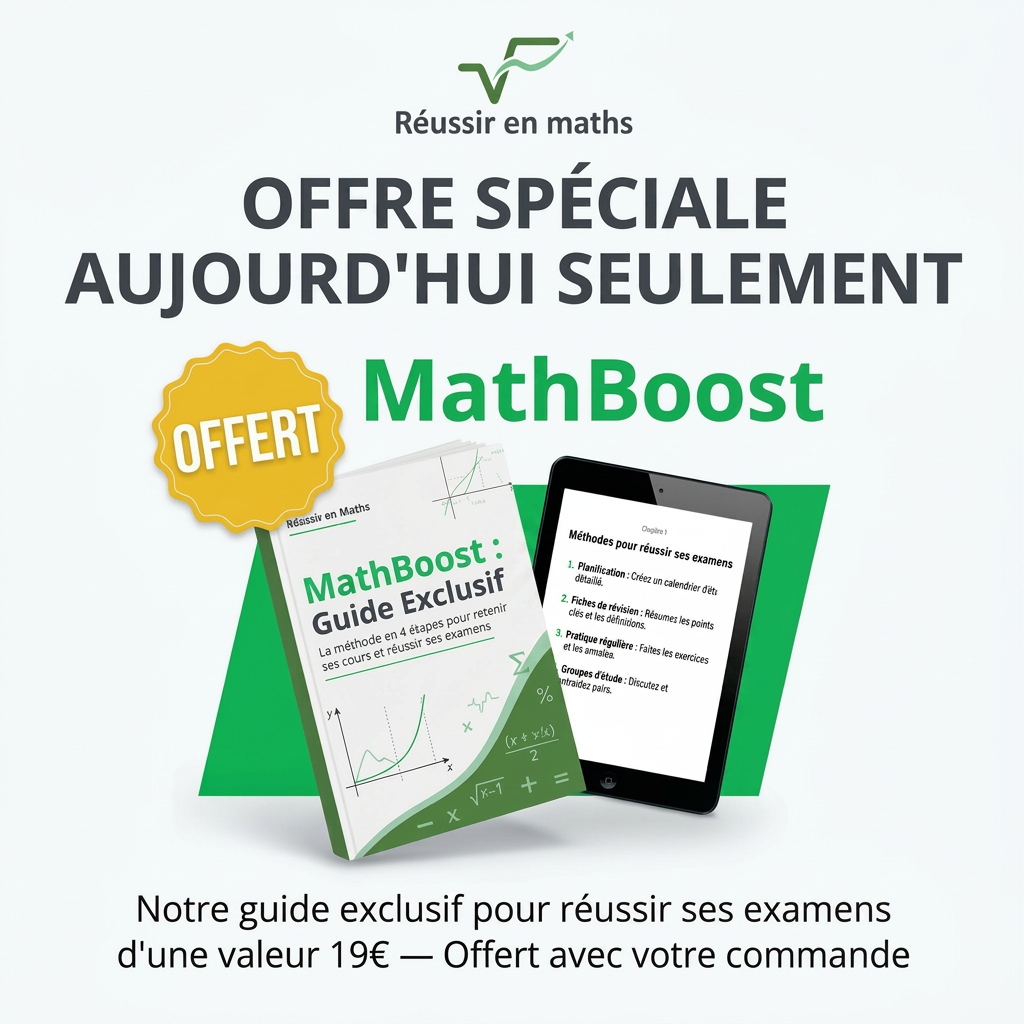 MathBoost™ – De la difficulté à la réussite (Collège & Lycée)